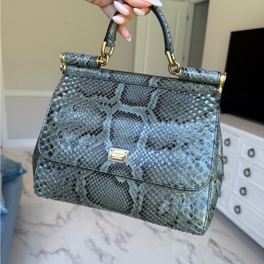 Dolce gabbana python skin Sicily bag